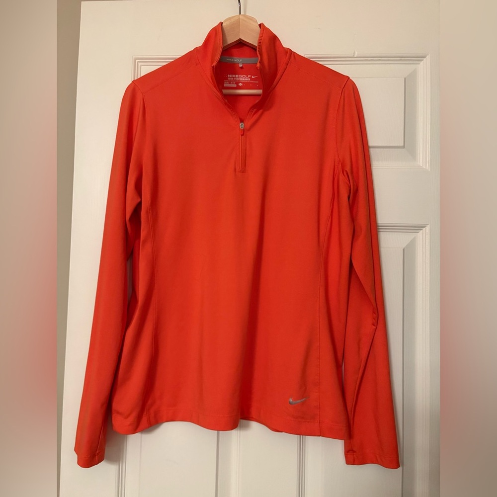 Nike dryfit long-sleeve golf shirt Large ladies